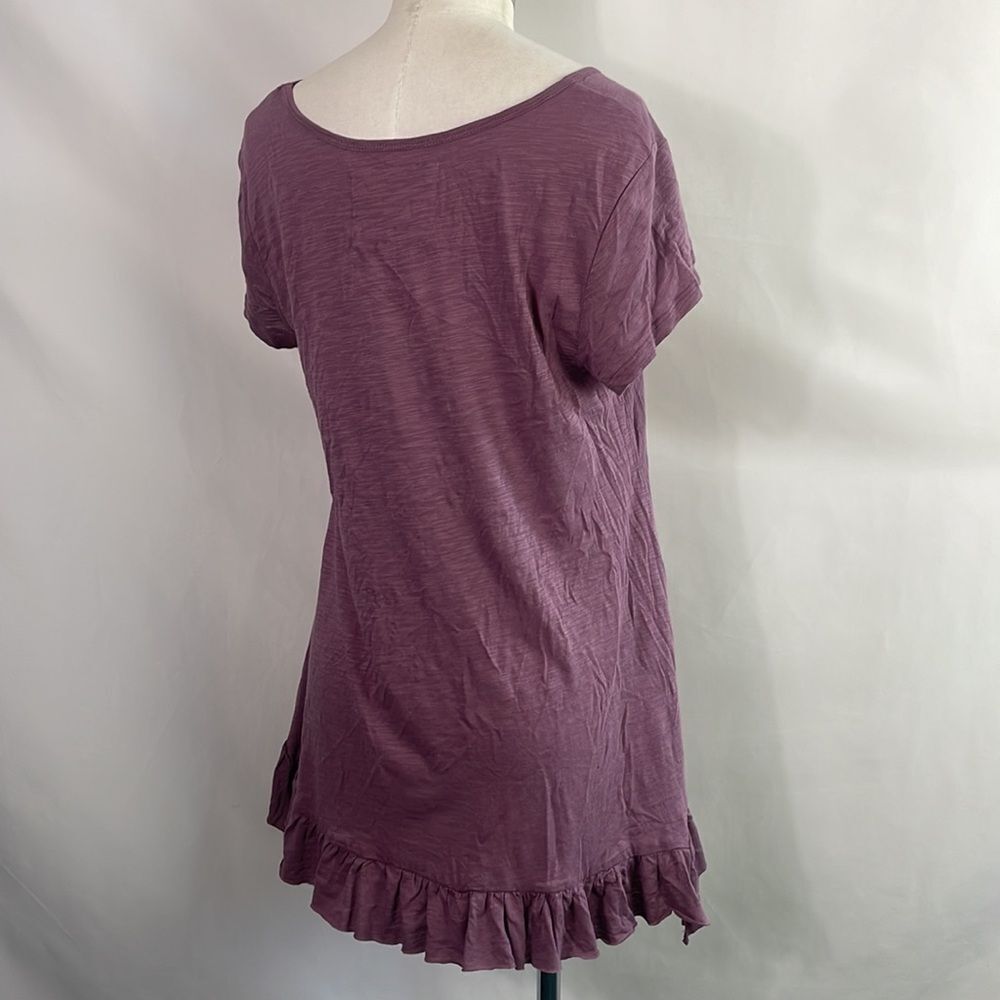 NWT Purple With Ruffle Trim Top - Picture 3 of 7